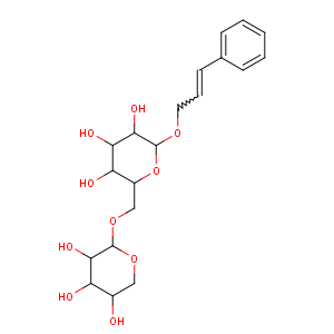 CAS No:84954-92-7 2-(3-phenylprop-2-enoxy)-6-[(3,4,<br />5-trihydroxyoxan-2-yl)oxymethyl]oxane-3,4,5-triol