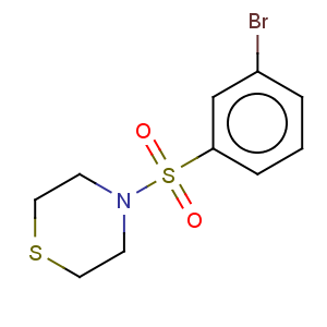 CAS No:850349-32-5 Thiomorpholine,4-[(3-bromophenyl)sulfonyl]-