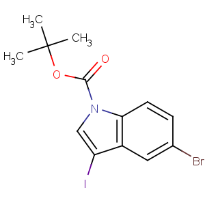 CAS No:850349-72-3 tert-butyl 5-bromo-3-iodoindole-1-carboxylate