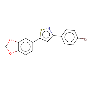 CAS No:850349-76-7 Isothiazole,5-(1,3-benzodioxol-5-yl)-3-(4-bromophenyl)-