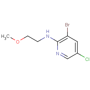 CAS No:850349-94-9 3-bromo-5-chloro-N-(2-methoxyethyl)pyridin-2-amine