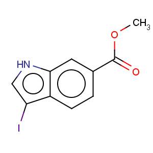CAS No:850374-98-0 1H-Indole-6-carboxylicacid, 3-iodo-, methyl ester