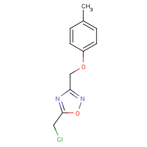 CAS No:850375-37-0 5-(chloromethyl)-3-[(4-methylphenoxy)methyl]-1,2,4-oxadiazole
