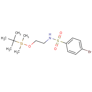 CAS No:850429-52-6 4-bromo-N-[2-[tert-butyl(dimethyl)silyl]oxyethyl]benzenesulfonamide