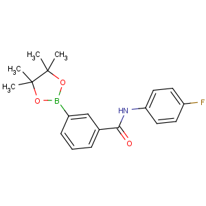 CAS No:850567-58-7 N-(4-fluorophenyl)-3-(4,4,5,5-tetramethyl-1,3,<br />2-dioxaborolan-2-yl)benzamide