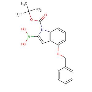 CAS No:850568-52-4 [1-[(2-methylpropan-2-yl)oxycarbonyl]-4-phenylmethoxyindol-2-yl]boronic<br />acid