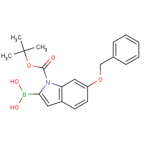CAS No:850568-66-0 [1-[(2-methylpropan-2-yl)oxycarbonyl]-6-phenylmethoxyindol-2-yl]boronic<br />acid