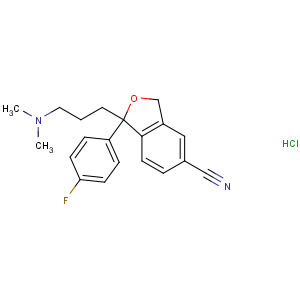 CAS No:85118-27-0 1-[3-(dimethylamino)propyl]-1-(4-fluorophenyl)-3H-2-benzofuran-5-<br />carbonitrile