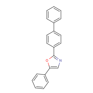 CAS No:852-37-9 5-phenyl-2-(4-phenylphenyl)-1,3-oxazole