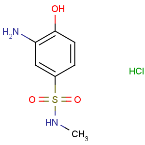 CAS No:85237-56-5 Benzenesulfonamide,3-amino-4-hydroxy-N-methyl-, hydrochloride (1:1)