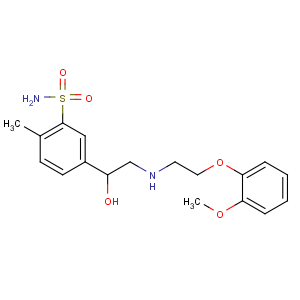 CAS No:85320-68-9 5-[1-hydroxy-2-[2-(2-methoxyphenoxy)ethylamino]ethyl]-2-<br />methylbenzenesulfonamide