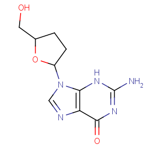 CAS No:85326-06-3 2-amino-9-[(2R,5S)-5-(hydroxymethyl)oxolan-2-yl]-3H-purin-6-one