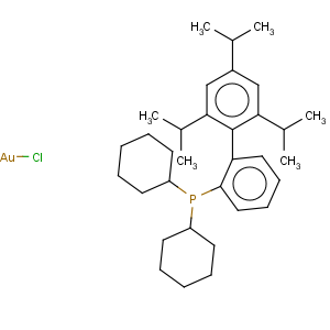 CAS No:854045-94-6 Gold,chloro[dicyclohexyl[2',4',6'-tris(1-methylethyl)[1,1'-biphenyl]-2-yl]phosphine]-