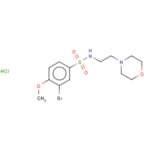 CAS No:85477-20-9 Benzenesulfonamide,5-bromo-2,4-dimethoxy-N-[2-(4-morpholinyl)ethyl]-, hydrochloride (1:1)