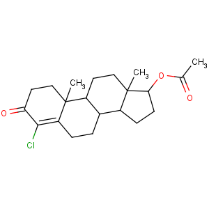 CAS No:855-19-6 [(8R,9S,10R,13S,14S,17S)-4-chloro-10,13-dimethyl-3-oxo-1,2,6,7,8,9,11,<br />12,14,15,16,17-dodecahydrocyclopenta[a]phenanthren-17-yl] acetate