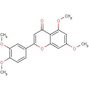 CAS No:855-97-0 2-(3,4-dimethoxyphenyl)-5,7-dimethoxychromen-4-one