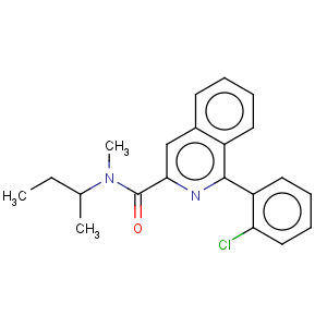 CAS No:85532-75-8 1-(2-Chlorophenyl)-N-methyl-N-(1-methylpropyl)-3-isoquinolinecarboxamide