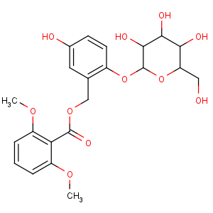 CAS No:85643-19-2 [5-hydroxy-2-[(2S,3R,4S,5S,6R)-3,4,<br />5-trihydroxy-6-(hydroxymethyl)oxan-2-yl]oxyphenyl]methyl<br />2,6-dimethoxybenzoate