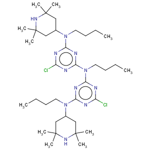 CAS No:85665-72-1 1,3,5-Triazine-2,4-diamine,N2,N4-dibutyl-N2-[4-[butyl(2,2,6,6-tetramethyl-4-piperidinyl)amino]-6-chloro-1,3,5-triazin-2-yl]-6-chloro-N4-(2,2,6,6-tetramethyl-4-piperidinyl)-