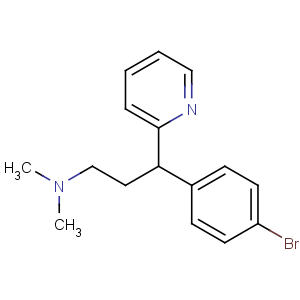 CAS No:86-22-6 3-(4-bromophenyl)-N,N-dimethyl-3-pyridin-2-ylpropan-1-amine