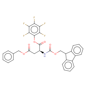 CAS No:86061-03-2 L-Aspartic acid,N-[(9H-fluoren-9-ylmethoxy)carbonyl]-, 1-(pentafluorophenyl) 4-(phenylmethyl)ester (9CI)