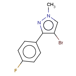 CAS No:863605-34-9 1H-Pyrazole,4-bromo-3-(4-fluorophenyl)-1-methyl-