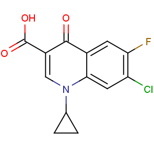 CAS No:86393-33-1 7-chloro-1-cyclopropyl-6-fluoro-4-oxoquinoline-3-carboxylic acid