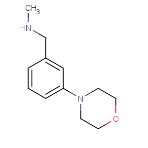 CAS No:864068-83-7 N-methyl-1-(3-morpholin-4-ylphenyl)methanamine