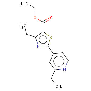 CAS No:864684-99-1 5-Thiazolecarboxylicacid, 4-ethyl-2-(2-ethyl-4-pyridinyl)-, ethyl ester