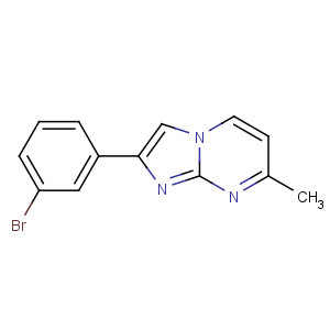 CAS No:864685-42-7 2-(3-bromophenyl)-7-methylimidazo[1,2-a]pyrimidine