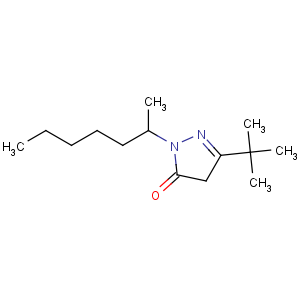 CAS No:864685-48-3 3H-Pyrazol-3-one,5-(1,1-dimethylethyl)-2,4-dihydro-2-(1-methylhexyl)-