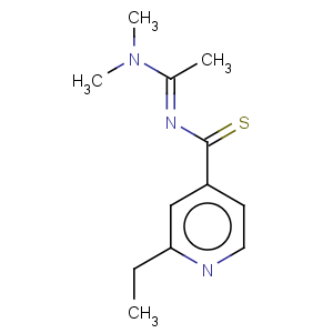 CAS No:864754-43-8 4-Pyridinecarbothioamide,N-[1-(dimethylamino)ethylidene]-2-ethyl- (9CI)