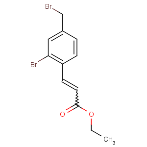 CAS No:864759-54-6 ethyl 3-[2-bromo-4-(bromomethyl)phenyl]prop-2-enoate