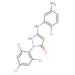 CAS No:86491-51-2 5-(5-amino-2-chloroanilino)-2-(2,4,6-trichlorophenyl)-1H-pyrazol-3-one