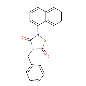 CAS No:865854-05-3 4-benzyl-2-naphthalen-1-yl-1,2,4-thiadiazolidine-3,5-dione