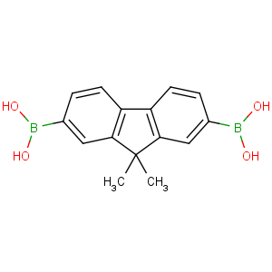CAS No:866100-14-3 (7-borono-9,9-dimethylfluoren-2-yl)boronic acid
