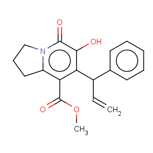 CAS No:866393-54-6 8-Indolizinecarboxylicacid, 1,2,3,5-tetrahydro-6-hydroxy-5-oxo-7-(1-phenyl-2-propen-1-yl)-, methylester