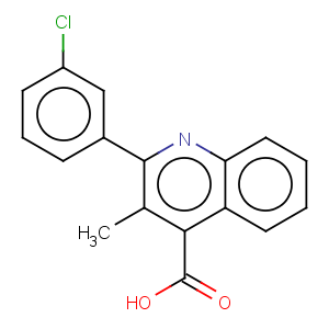 CAS No:867260-20-6 2-(3-Chloro-phenyl)-3-methylquinoline-4-carboxylic acid