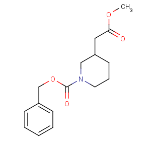 CAS No:86827-08-9 benzyl 3-(2-methoxy-2-oxoethyl)piperidine-1-carboxylate