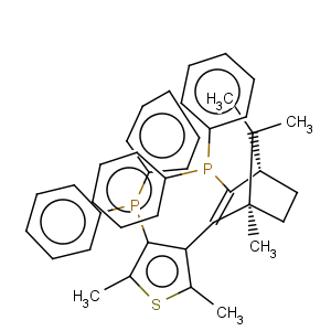 CAS No:868851-47-2 Phosphine,[(1S,4R)-3-[4-(diphenylphosphino)-2,5-dimethyl-3-thienyl]-4,7,7-trimethylbicyclo[2.2.1]hept-2-en-2-yl]diphenyl-