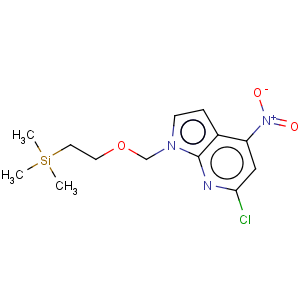 CAS No:869335-22-8 1H-Pyrrolo[2,3-b]pyridine,6-chloro-4-nitro-1-[[2-(trimethylsilyl)ethoxy]methyl]-