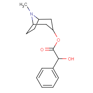 CAS No:87-00-3 [(1R,5S)-8-methyl-8-azabicyclo[3.2.1]octan-3-yl]<br />2-hydroxy-2-phenylacetate