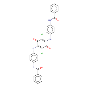 CAS No:87021-59-8 benzamiden,n'-[(2,5-dichloro-3,6-dioxo-1,4-cyclohexadiene-1,4-diyl)bis(imino-4,1-phenylene)]bis-