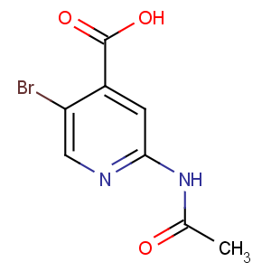 CAS No:871269-03-3 2-acetamido-5-bromopyridine-4-carboxylic acid