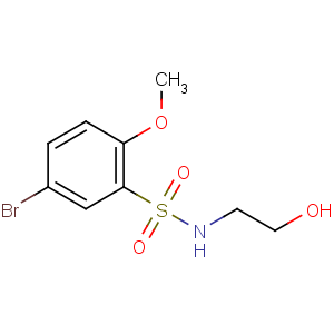 CAS No:871269-14-6 5-bromo-N-(2-hydroxyethyl)-2-methoxybenzenesulfonamide