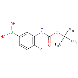 CAS No:871329-57-6 [4-chloro-3-[(2-methylpropan-2-yl)oxycarbonylamino]phenyl]boronic acid