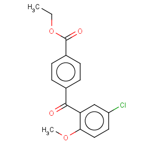 CAS No:872088-13-6 Benzoic acid,4-(5-chloro-2-methoxybenzoyl)-, ethyl ester