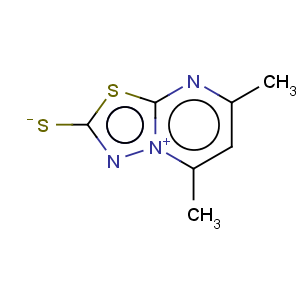 CAS No:87253-83-6 5,7-dimethyl[1,3,4]thiadiazolo[3,2-a]pyrimidin-4-ium-2-thiolate
