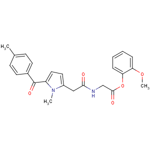 CAS No:87344-06-7 (2-methoxyphenyl)<br />2-[[2-[1-methyl-5-(4-methylbenzoyl)pyrrol-2-yl]acetyl]amino]acetate