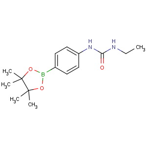 CAS No:874291-00-6 1-ethyl-3-[4-(4,4,5,5-tetramethyl-1,3,2-dioxaborolan-2-yl)phenyl]urea